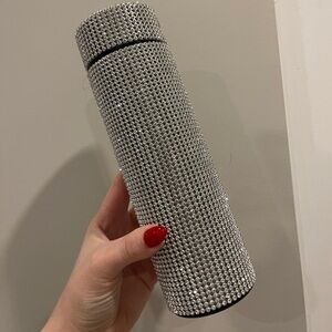 Brand new very Sparkly Silver Rhinestone Water Bottle
